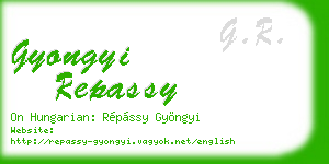 gyongyi repassy business card