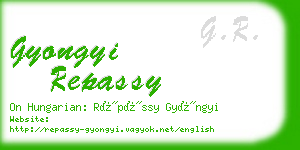 gyongyi repassy business card